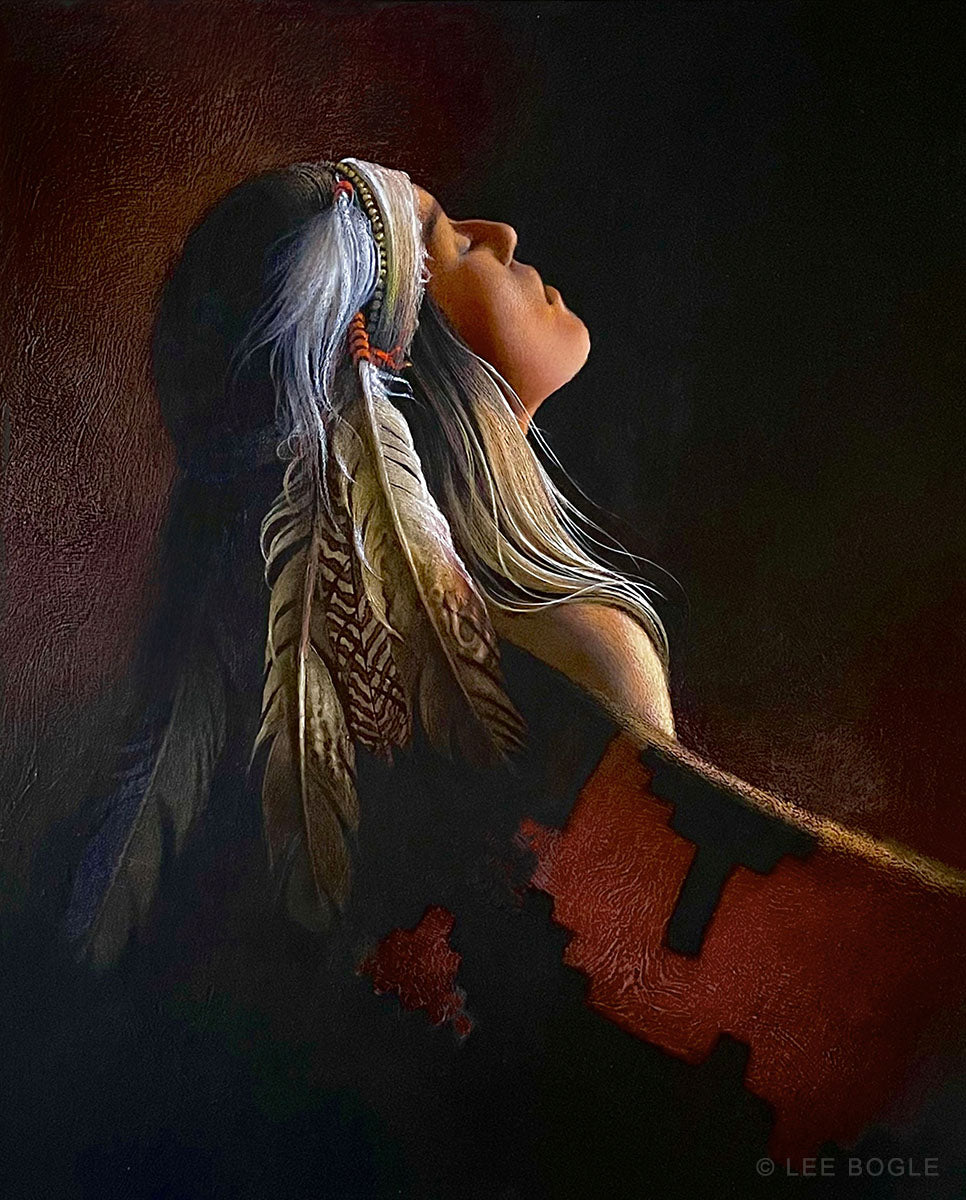 Into the Light Painting Art Print by Lee Bogle